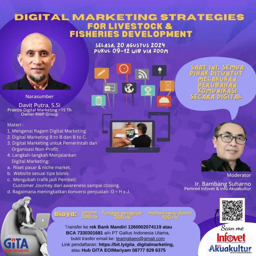 Webinar Nasional: Digital Marketing Strategies for Livestock and Fisheries Development Webinar Nasional: Digital Marketing Strategies for Livestock and Fisheries Development